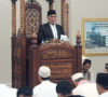 Bupati dan Wakil Bupati Muaraenim Sholat Idul Fitri di Masjid Agung