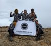 Bapera Pagaralam Kibarkan Bendera di Puncak Gunung Dempo