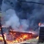 Ledakan sumur minyak ilegal, Senin (11/10) lalu.