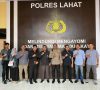 Komisioner Bawaslu Lahat Audensi dengan Kapolres Lahat