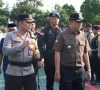 Jelang Pilkades Serentak, Polres OKU Timur Gelar Apel Pergeseran Pasukan