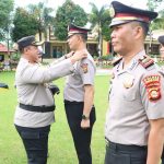 Kapolres Pimpin Upacara Kenaikan Pangkat Pejabat Polres Pagaralam