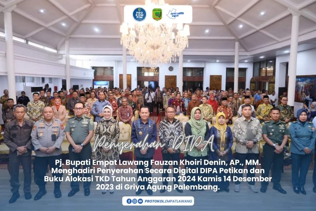 PJ Bupati Hadiri Penyerahan DIPA Tahun 2024