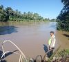 Kapolsek BP Peliung IPTU Wilson Monitoring Debit Air Sungai Komering Meluap di Lima Desa, Ini Hasilnya!