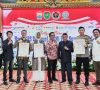 Bupati OKU Timur, Kapolres dan Ketua KPU Raih Penghargaan dari PWI Sumsel