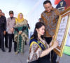 Thia Yufada Dodi Reza Kukuhkan Duta Baca SMP 3 Lais