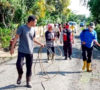 Gugus Tugas Covid-19 Kota Agung Lakukan Penyemprotan Disinfektan