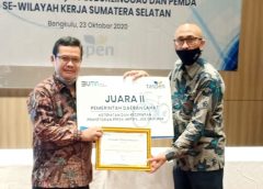 Pemkab Lahat terima penghargaan IWP, JKK, dan JKM.