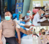 193 Personel Polres dan 13 Siswa Secaba Suntik Vaksin