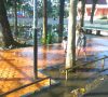 Tempat Bermain Anak-Anak, Lapangan Merdeka Alun-Alun Utara Tergenang Air