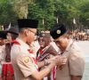 Wabup OKUT Pimpin Upacara Puncak Peringatan Hari Gerakan Pramuka