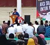 Gelar Aksi Bela Palestina, Warga Kota Pagar Alam Lakukan Doa Bersama Di Alun alun Utara