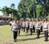 Kapolres Pimpin Upacara Kesiapan Pengamanan Pemilu