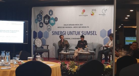 Hadapi media massa di era digital, PT Medco E&P, Medco E&P Grissik Ltd bersama SKK Migas gelar workshop di Hotel Ibis, Senin (13/11/2023).