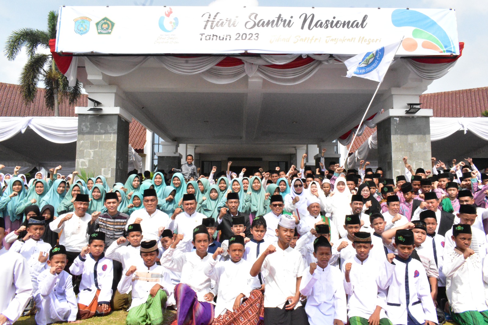 Hari Santri di OKI, Kiyai dan Santri Gelar Istighosah dan Doa Bersama