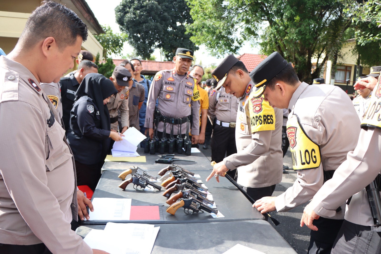 Pengamanan Pemilu 2024, Kapolres Pagar Alam Cek Barang Inventaris Kantor