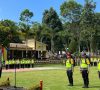 Kapolres Pagar alam Pimpin Apel Pergeseran Pasukan Pengamanan TPS Pemilu 2024 Kota Pagar Alam