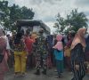 Babinsa Dampingi Penyaluran Cadangan Pangan Pemerintah di Wilayahnya